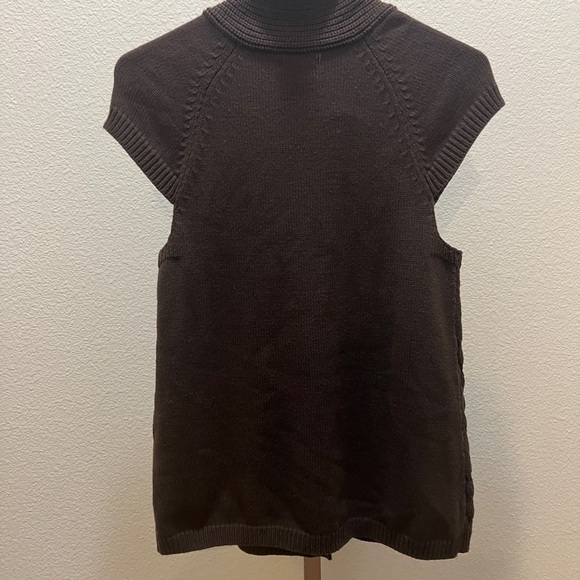 Izod Women’s Brown open sweater vest size S - Picture 5 of 5